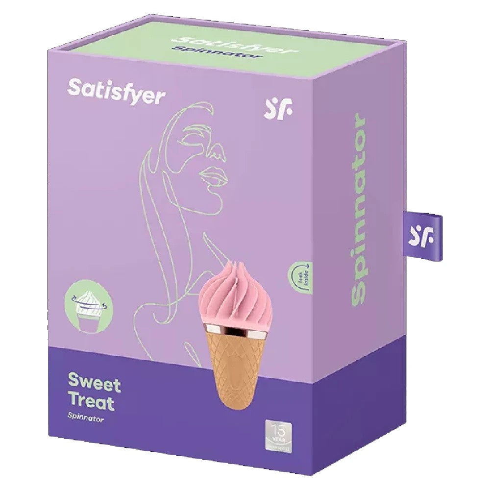 Satisfyer Sweet Treat Dönen Silikon Şarj Edilebilir Klitoral Vibratör Pink