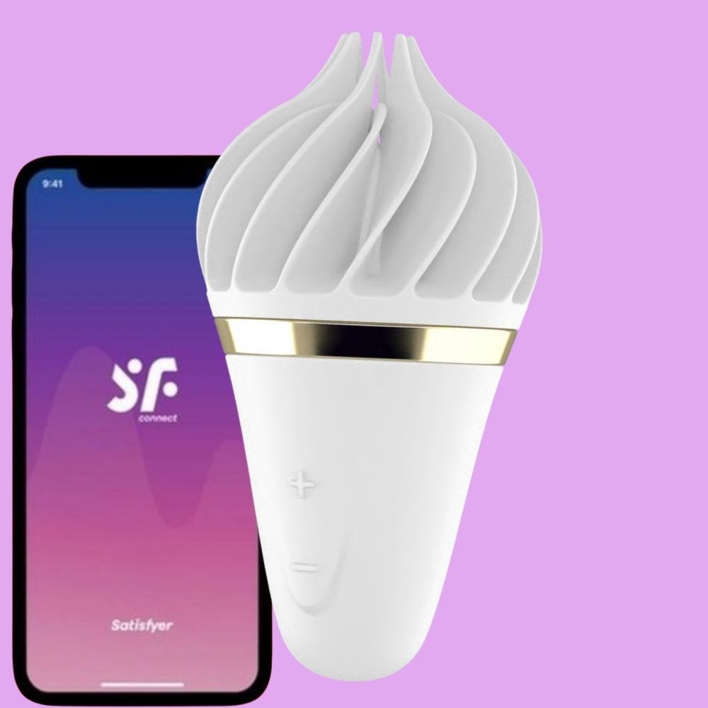 Satisfyer Sweet Treat Dönen Silikon Şarj Edilebilir Klitoral Vibratör White