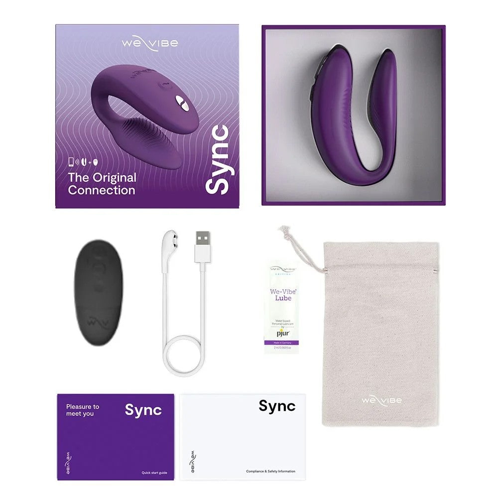 We-Vibe Sync 2 Remote App Controlled Couples Vibrator Purple