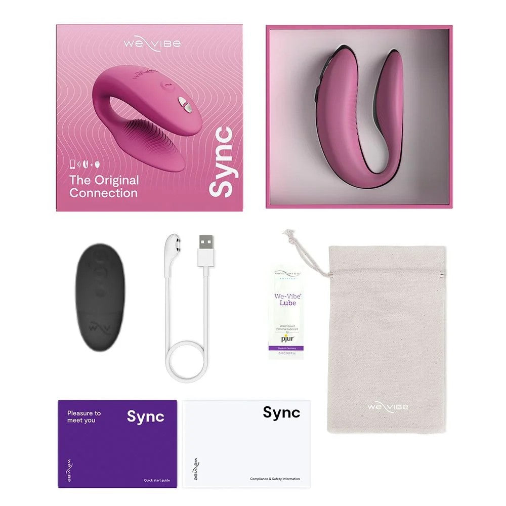 We-Vibe Sync 2 Remote App Controlled Couples Vibrator Pink