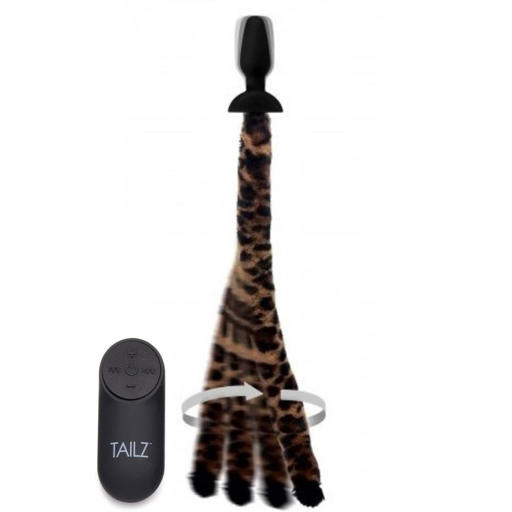 Xr Tailz Waggerz Hareketli Leopar Kuyruklu Remote Control Anal Plug
