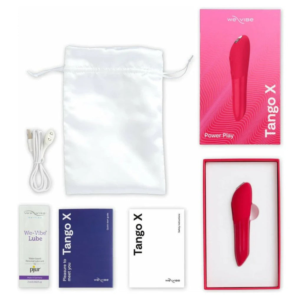 We-Vibe Tango X Power Play Şarjlı Mini Vibrator Cherry Red