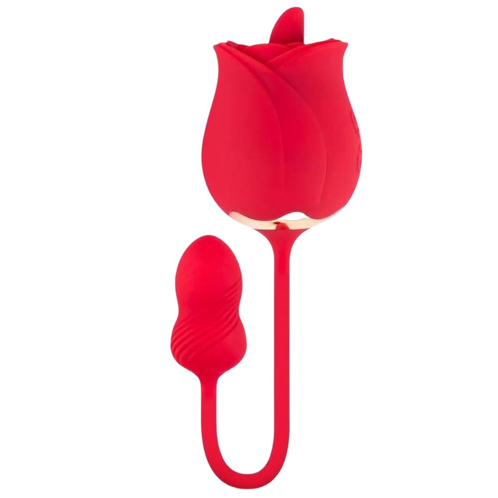 Teazers Licking Rose and Egg Vibrator
