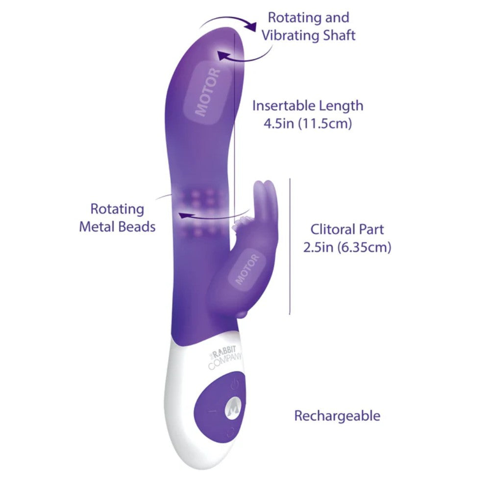 The Rabbit Company The Beaded Dönebilen Vibratör