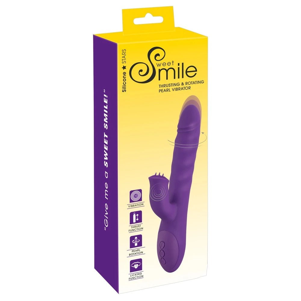 Sweet Smile Thrusting and Rotating Dönebilen ve İleri Geri Rabbit Vibrator