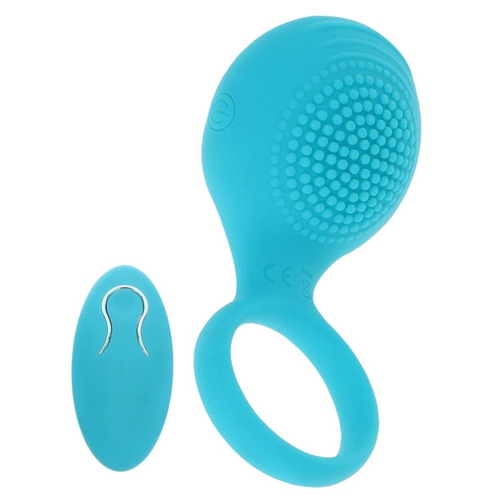 ToyJoy Happiness Tickle Brush C-Ring Uzaktan Kumandalı Penis Halkası
