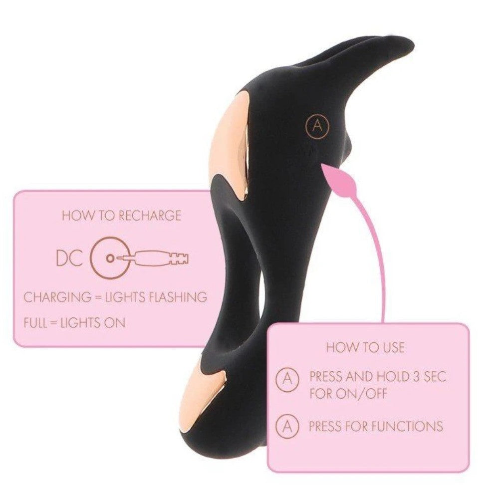 ToyJoy İvy Lotus C-Ring Ultra Güçlü Şarjlı Penis Halkası