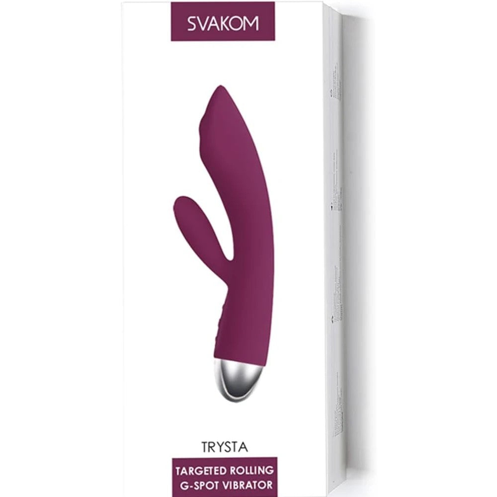 Svakom Trysta Dual-Motor Targeted Rolling-Bead G-spot Clitoris Vibrator Violet