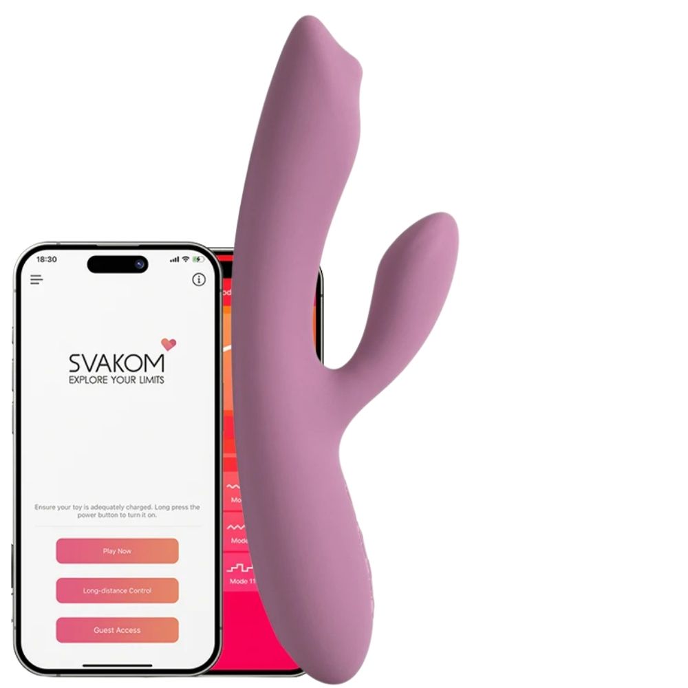 Svakom Trysta Neo App Controlled G-Spot and Clitoris Stimulator Rabbit Vibrator