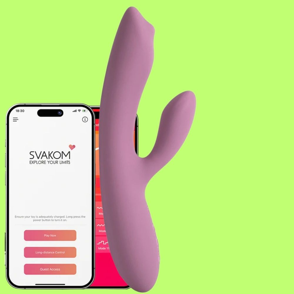 Svakom Trysta Neo App Controlled G-Spot and Clitoris Stimulator Rabbit Vibrator
