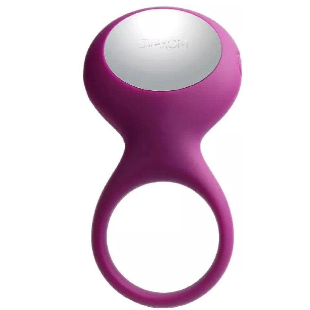 Svakom Tyler Dokulu Başlıklı Titreşimli Penis Halkası Violet