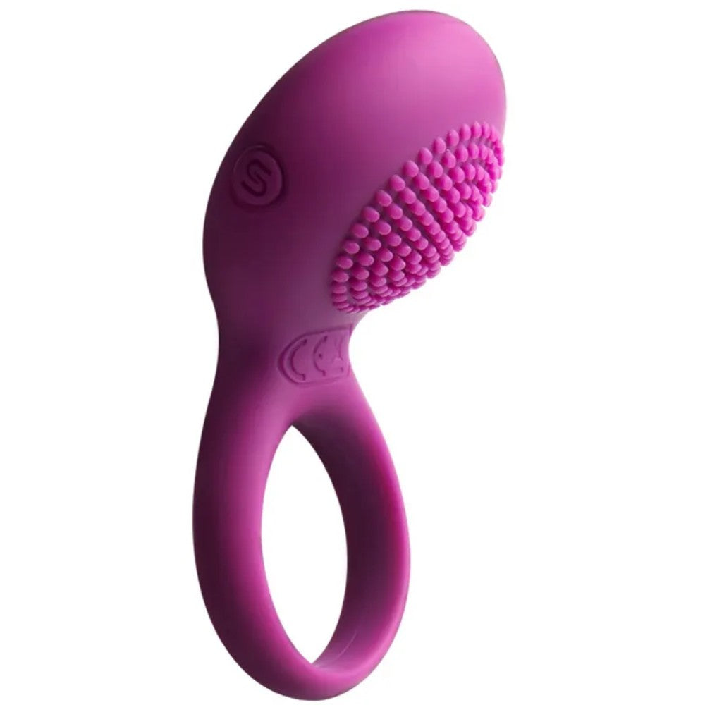 Svakom Tyler Dokulu Başlıklı Titreşimli Penis Halkası Violet