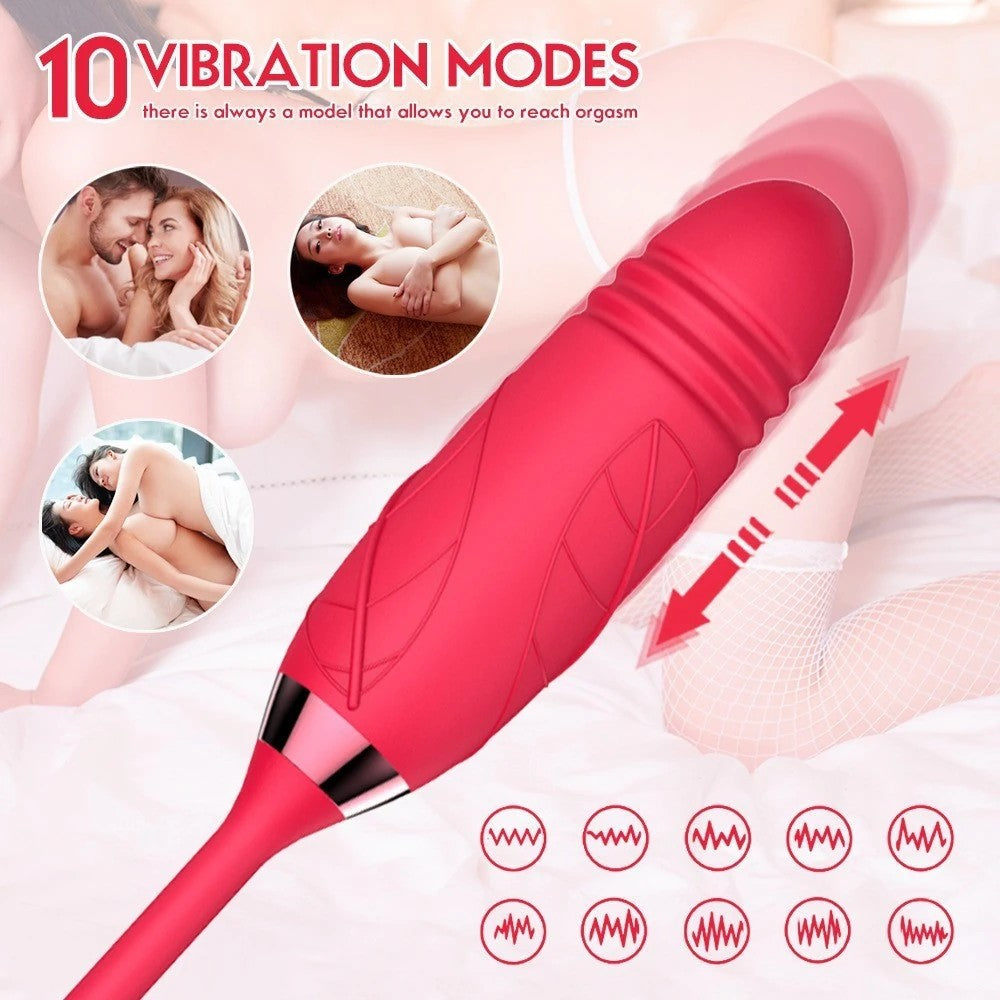 Rose Emiş Güçlü ve İleri Geri Hareketli Gül Vibratör