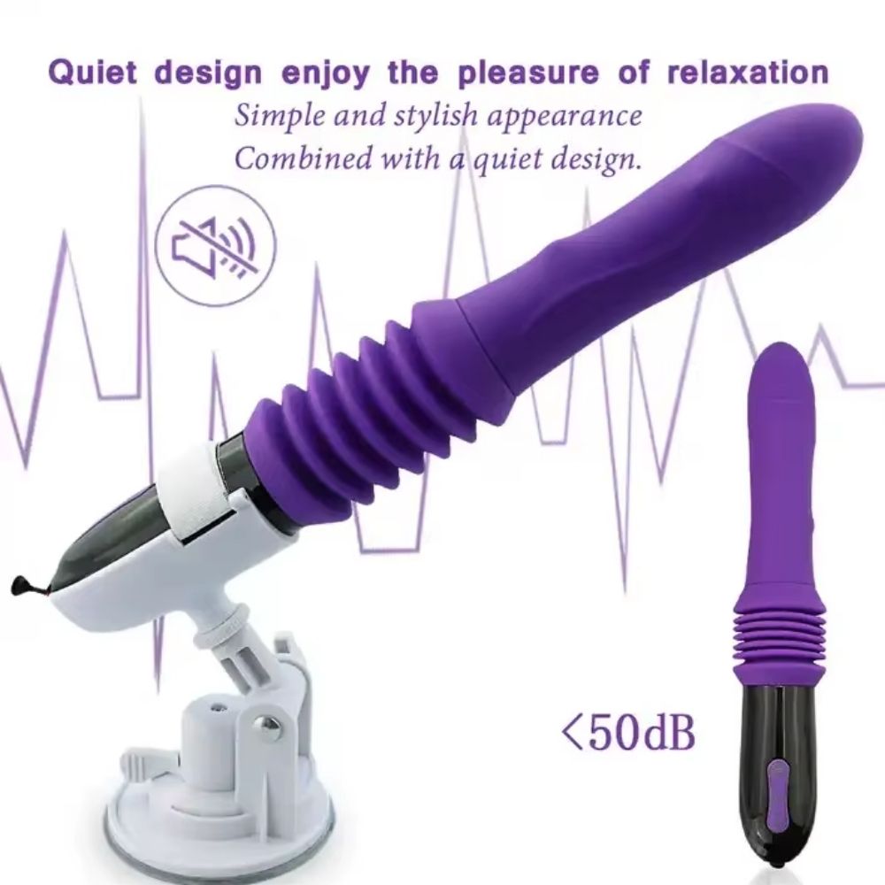 Vibes Yönü Ayarlanabilir İleri Geri Hareketli Thrusting Vibratör Purple