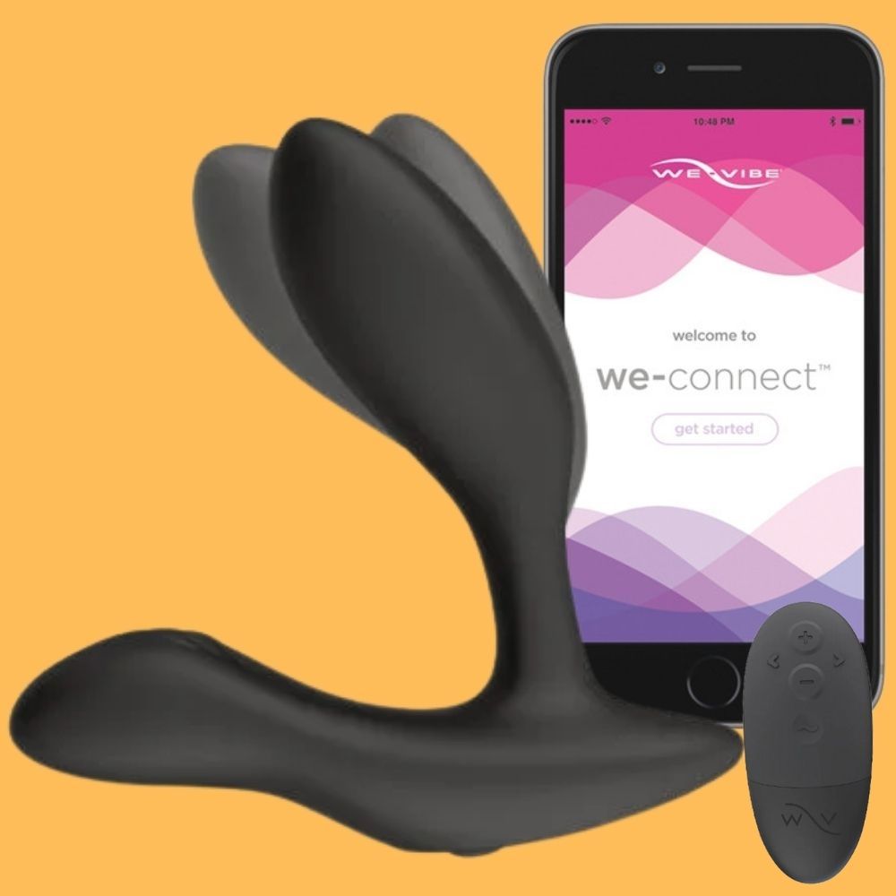 We-Vibe Vector+ Remote Control Enabled Prostat Masaj Vibrator Black