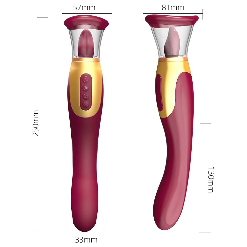 Tongue Vibe 2 in 1 G-Spot ve Dil Vibratör