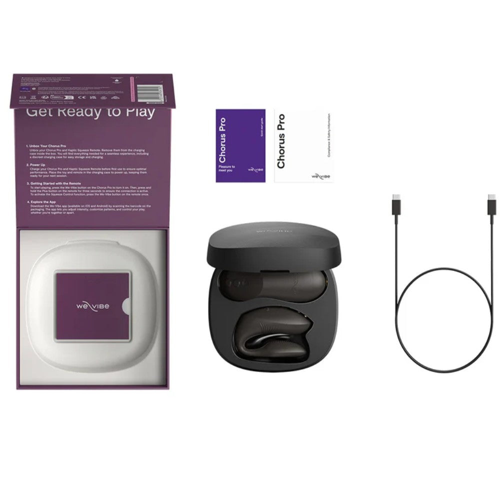 We-Vibe Chorus Pro Uzaktan Kumandalı ve Telefon Kontrollü Couples Vibrator Black