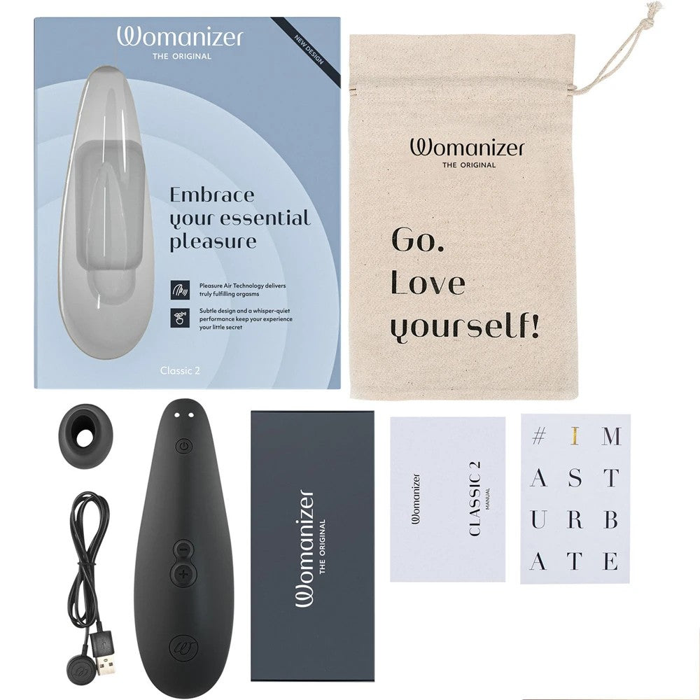 Womanizer Classic 2 Rechargeable Clitoral Stimulator Black