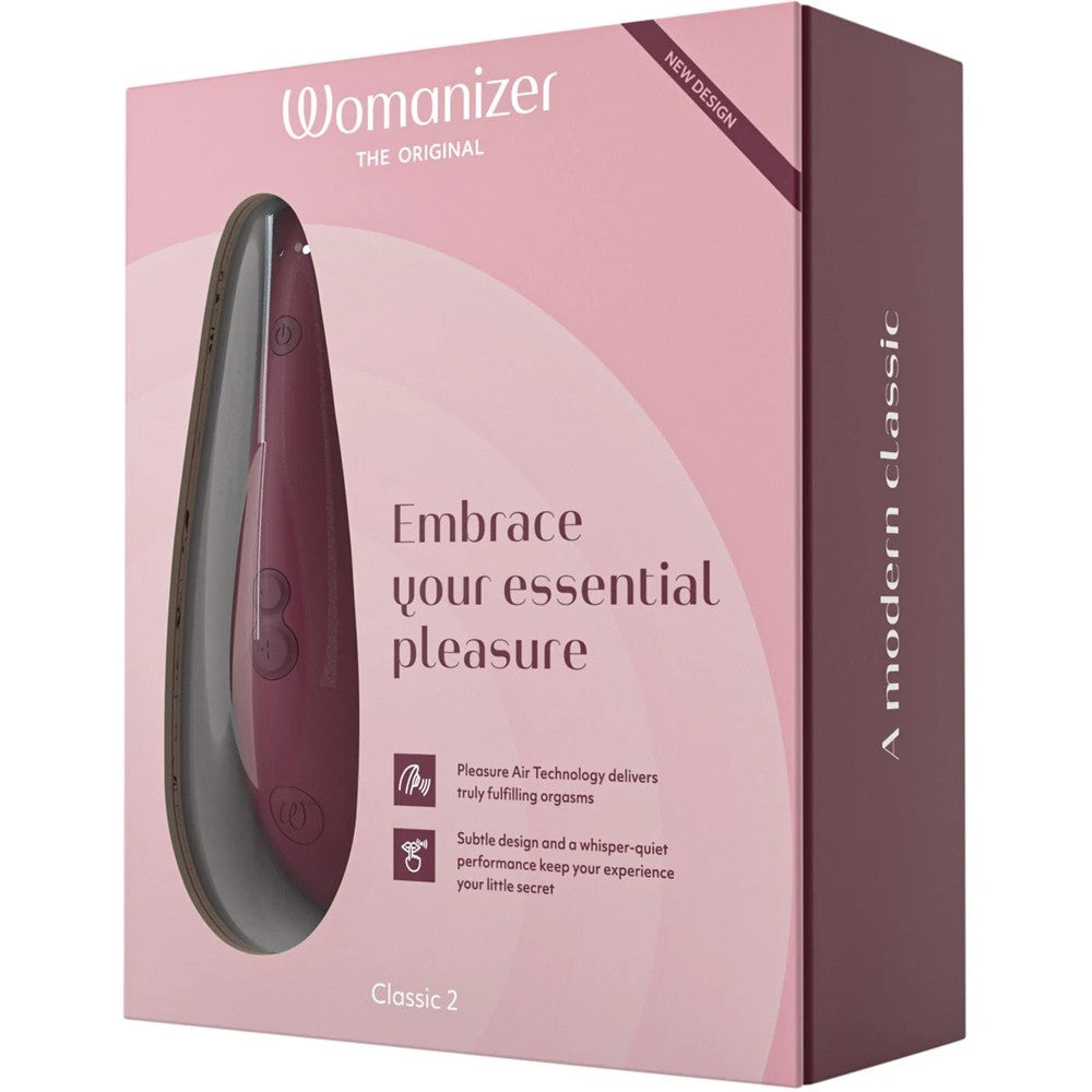 Womanizer Classic 2 Rechargeable Clitoral Stimulator Bordeaux