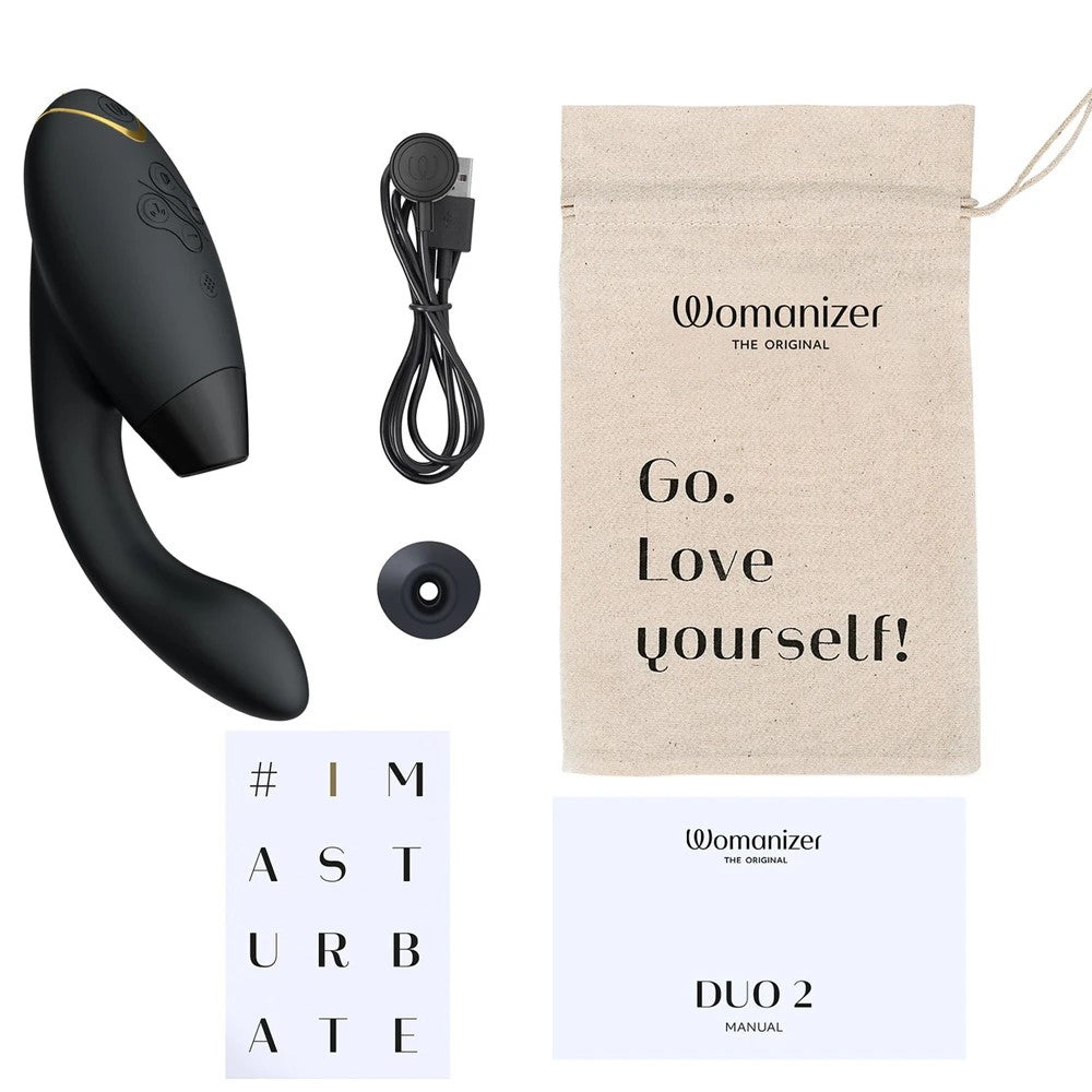 Womanizer Duo 2 Emiş Güçlü G-Noktası Vibratör Black