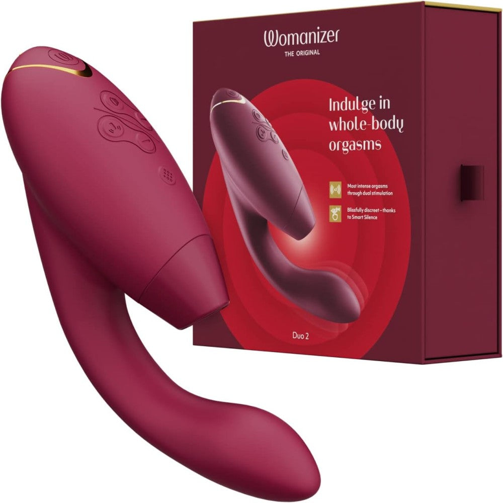 Womanizer Duo 2 Emiş Güçlü G-Noktası Vibratör Bordeaux