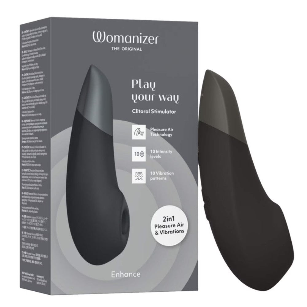 Womanizer Enhance Pleasure Air Clitoral Titreşimli Stimulator Black