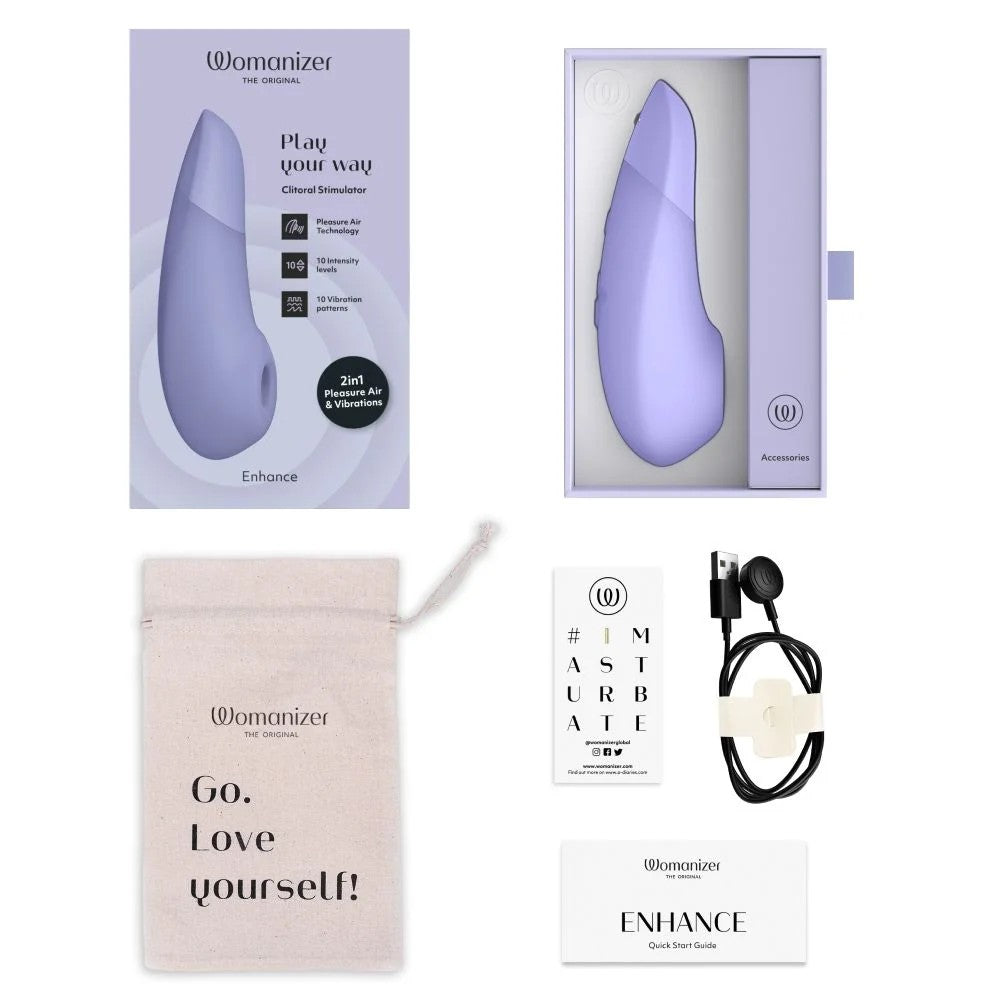 Womanizer Enhance Pleasure Air Clitoral Titreşimli Stimulator Lilac