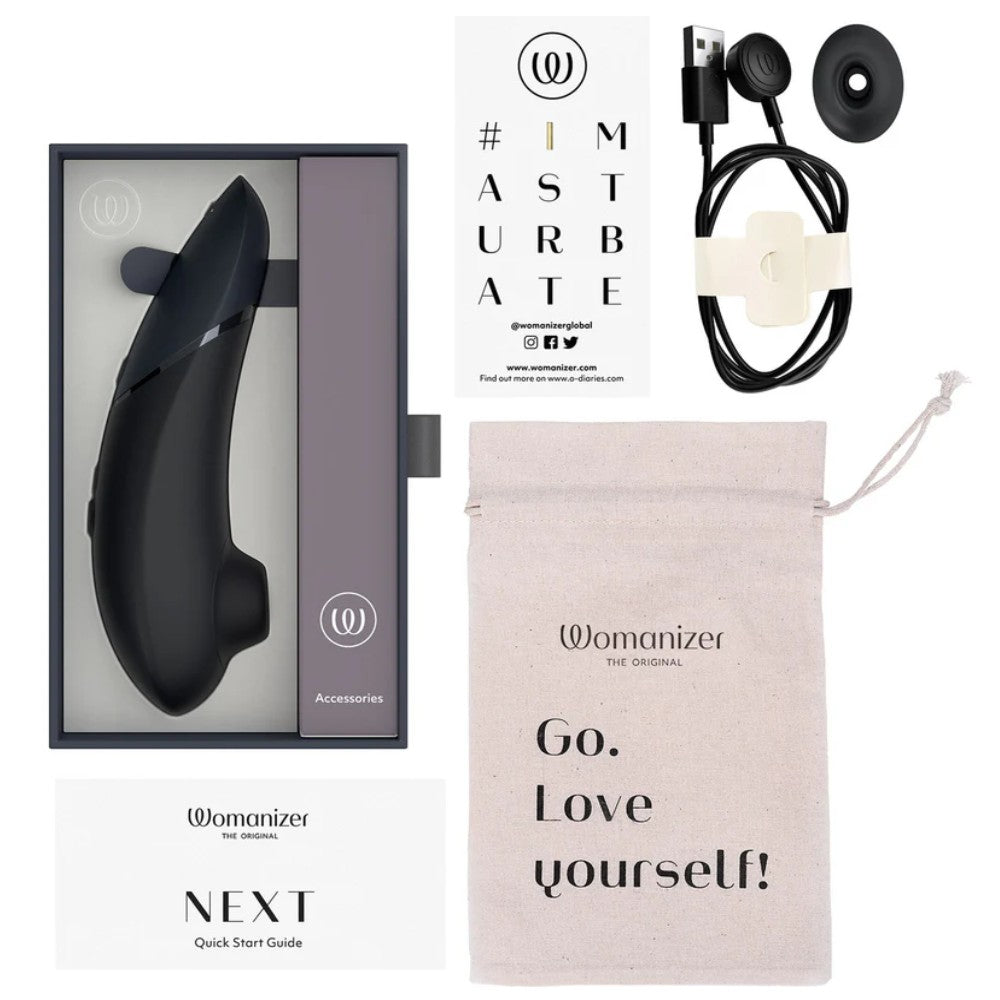 Womanizer Next Klitoris Stimülatörü 3D Hava Teknoloji Emiş Güçlü Vibratör Black