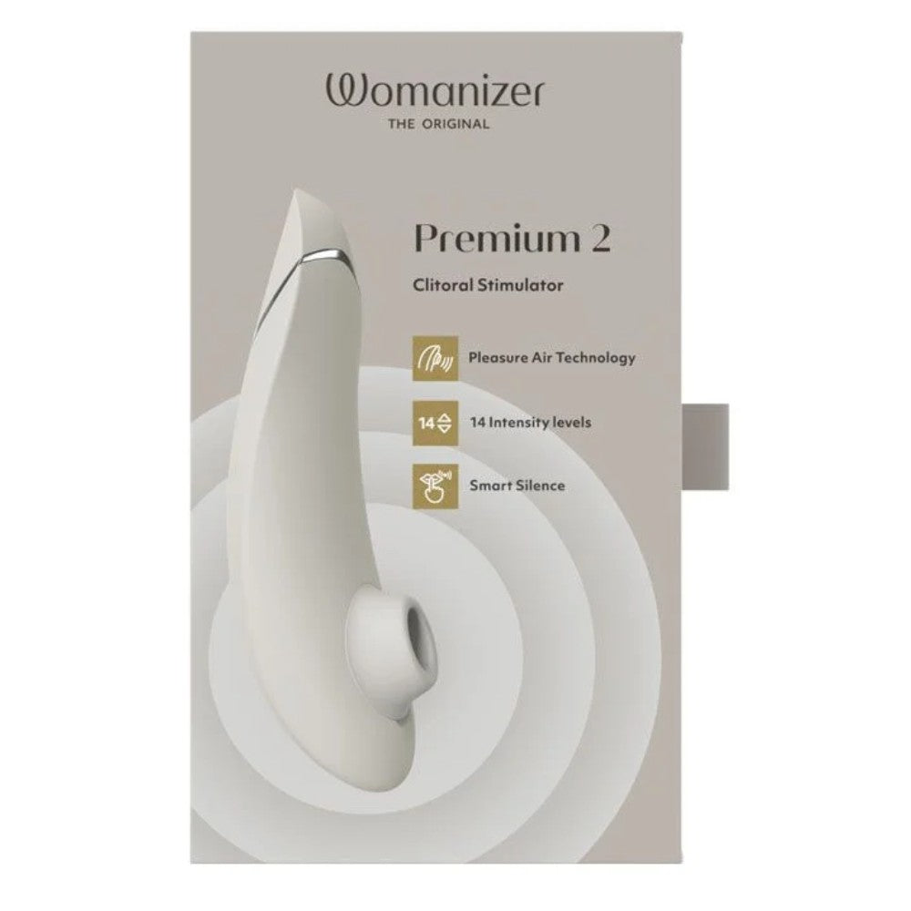 Womanizer Premium 2 Sucking Emiş Güçlü Vibratör Warm Gray