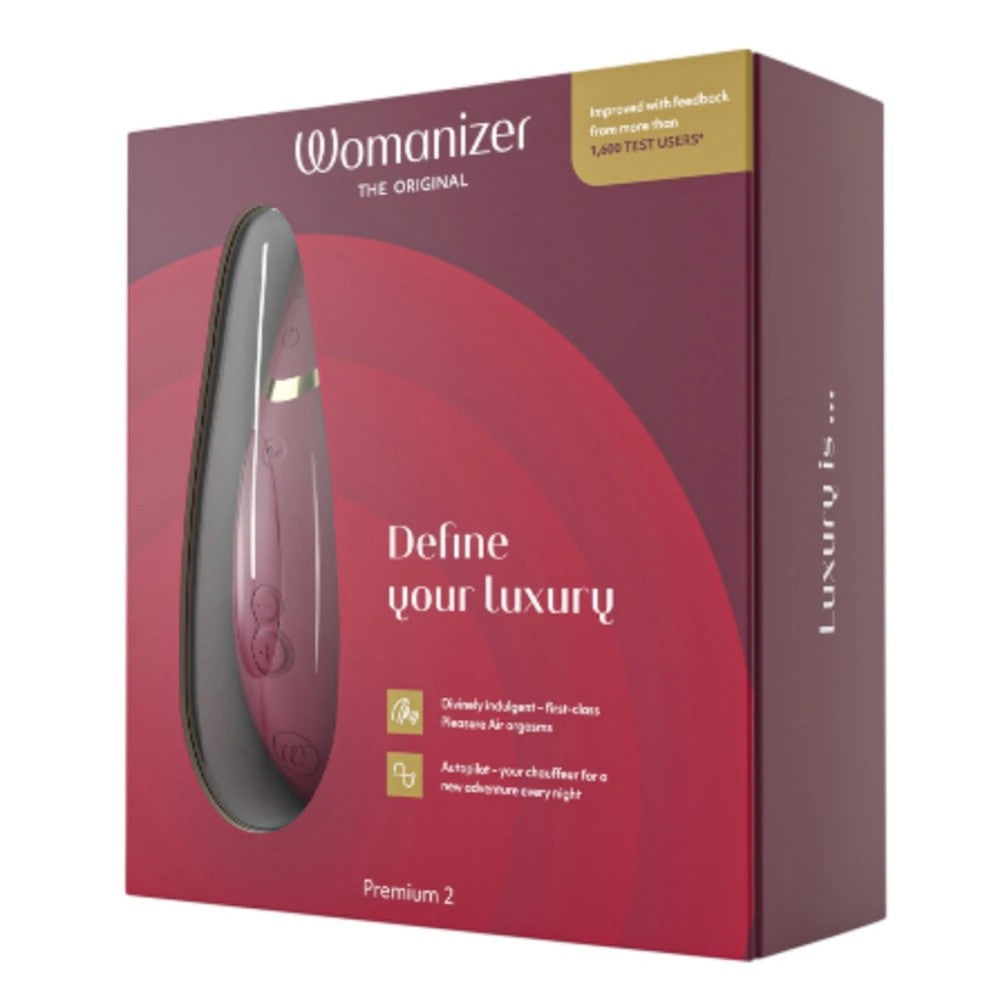 Womanizer Premium 2 Sucking Emiş Güçlü Vibratör Bordeaux
