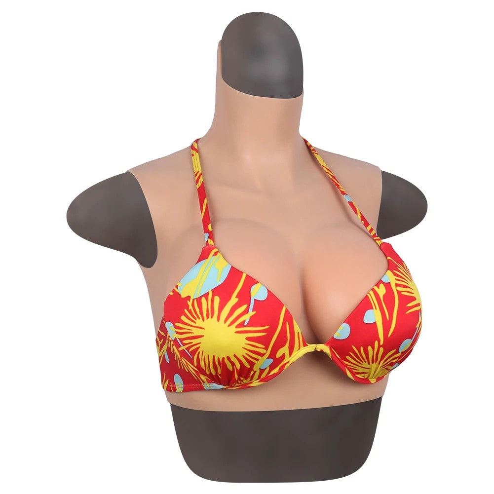 Bodysuit Crossdresser Giyilebilir Silikon Takma Göğüs Cup D B-HG11