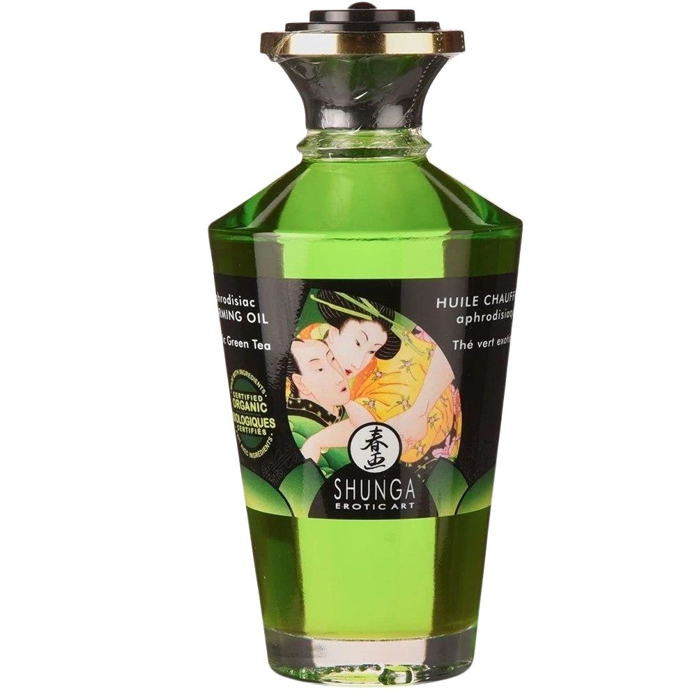 Shunga Aphrodisiac Warming Oil Green Tea Aromalı Isıtımalı Masaj Yağı 100 Ml.
