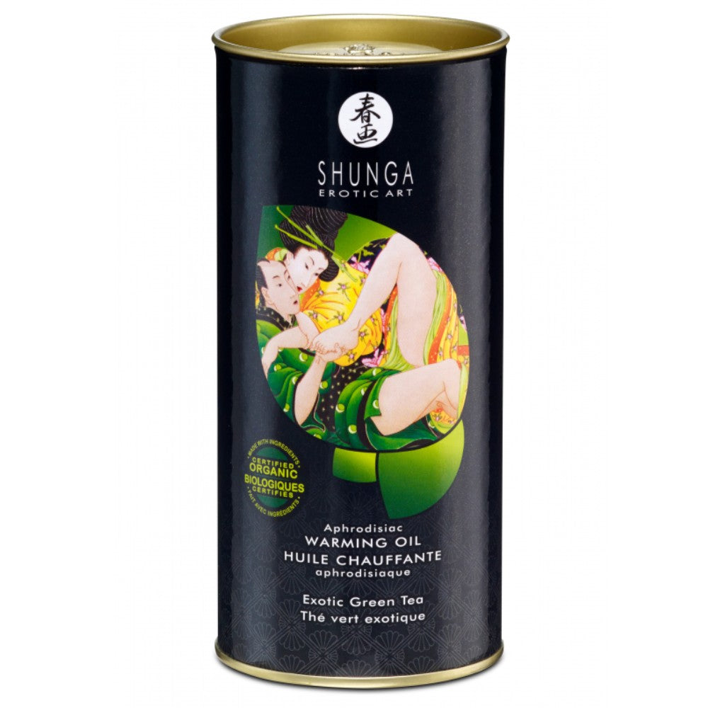 Shunga Aphrodisiac Warming Oil Green Tea Aromalı Isıtımalı Masaj Yağı 100 Ml.